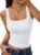 Trendy Queen Womens Double Lined Tank Tops Crop Summer Fashion Clothing 2026