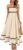 ZESICA Women’s 2026 Summer Spaghetti Straps Sleeveless Backless Sundress Flowy Smocked Lace Swing A Line Midi Dress