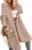 Aoysky Womens Long Cardigans Cable Knitted Open Front Oversized Hooded Outerwear Sweater Coat