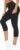 THE GYM PEOPLE Thick High Waist Capris Yoga Pants with Pockets, Tummy Control Workout Running Yoga Leggings for Women