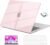 EooCoo for MacBook Neo Case 13 inch 2026 Model A3404 with A18 Pro Chip, Scratch Resistant Protective Hard Shell Case & Keyboard Cover & Screen Film, Crystal Pink