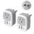 2 Pack European Travel Plug Adapter, TESSAN US to Europe Plug Adapter with 3 USB Ports (1 USB C), Type C Power Outlet for EU International Italy Iceland Spain France Germany