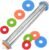 Adjustable Rolling Pin with Thickness Rings for Baking, Stainless Steel Designs Dough Roller Pins for Cookie Decorating Baking Supplies Fondant Cake Baker