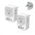 2 Pack European Plug Adapter USB C, TESSAN US to Europe Adapter 4 Outlets 3 USB Charger, Type C International Power Adaptor to Italy Spain France Portugal Iceland Germany, Europe Travel Essentials