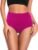 ASIMOON Tummy Control High Waisted Underwear for Women Cotton Plus Size Full Coverage Panties Ladies Briefs