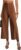 miduo Womens High Waisted Cropped Wide Leg Stretchy Straight Pants Trousers with Pockets