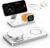 UEQ Foldable 3 in 1 Wireless Charging Station for Apple Compatible with Magsafe Charger Stand,Magnetic Wireless Charger Station for iPhone 17 Air 16 15 14 13 12 Series,Airpods Pro,Apple Watch (White)