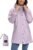 SaphiRose Women’s Lightweight Long Rain Jacket Packable Raincoat Hooded Outdoor Trench Coats