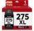 TESEN PG-275XL CL-276XL Replacement for Canon Ink 275 and 276 PG275 CL276 275XL 276XL Ink Cartridge Combo Pack for PIXMA TR4720 TS3522 TS3500 TR4700 TR4722 TS3720 Printer Ink Cartridge (Black,1-Pack)