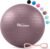 Exercise Ball – Anti-Burst Yoga Ball for Pilates, Pregnancy & Core Stability – Ergonomic Office Desk Ball Chair & Physical Therapy Equipment, Quick Pump Included