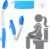 Jhua Foldable Butt Wiper Tool for Women Men Toilet Aids for Wiping 15.7″ Long Comfort Bottom Buddy Wiping Aid, Self Wipe Assist Toilet Aids Wand for Disabled, Elderly, Overweight, Pregnant People