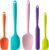 Silicone Spatula Set, 5 Piece Food Grade Rubber Spatulas for Baking, Cooking, and Mixing High Heat Resistant Non Stick Dishwasher Safe BPA-Free (Multicolor)