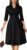 Nmoder Casual Dresses for Women Semi Formal Fit and Flare 3/4 Sleeve A-line Church Work Dress with Pockets