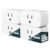 Linkind Matter Smart Plug, Work with Apple Home, Siri, Alexa, Google, SmartThings, Smart Home Smart Outlet Timer 15A/1800W, APP Remote Control & Schedule, 2.4G Wi-Fi Only, 4 Pack
