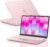 EooCoo for MacBook Neo Case 13 inch 2026 Model A3404, 100% Match Official Color, Anti-Fingerprint & Scratch & Crack, Sturdy Protective Hard Shell Cover Laptop Accessories, Blush Clear