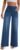 Women’s Wide Leg Jeans High Waisted Pull On Baggy Jeans Stretchy Elastic Waist Sweatpant Trendy Loose Denim Pants