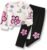 Toddler Girl Clothes Floral Printed Sweatshirt Pants 2Pcs Fall Outfits for Little Girls Clothing Set Size 3-7 Years