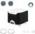 Carefree Fish 5/10W Aquarium Air Pump Dual Outlets Super Quiet Oxygen Pump with 6Ft Silicone Anti-Shedding Tubing and 2 Bubble Stones
