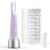 BNU Dermaplaning Tool for Face, Dermaplane Razor for Women Face LED Light Facial Exfoliation & Peach Fuzz Hair Removal, 3 Speeds Rechargeable Sonic Edge Technology 10 Refill Blades Purple