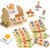 ShyLizard Montessori Learning and Educational Toys Gifts for Kids 3 4 5 Years, Wooden Reading Blocks Toys, Learning Activities for Preschool Kindergarten, Turning Rotating Matching Flash Card Games