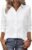 siliteelon Women Button Down Shirts Dress Shirts Long Sleeve Classic-Fit Cotton