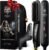 Heated Ionic Hair Straightening Brush for Men – 5 Temperature Settings, Anti-Scald, Beard Shaper & Travel Bag
