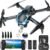2K HD FPV Drone with Camera for Adults – Altitude Hold, One-Key Takeoff/Landing, 3 Speed Modes, Headless Mode, 2 Batteries, Foldable & Portable, Best Gifts for Beginners, Teen Boys & Girls