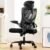 Marsail Ergonomic Office Chair: Office Desk Chair with High Back Mesh and Adjustable Lumbar Support Rolling Work Swivel Task Chairs with Wheel 3D Armrests and Headrest