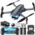 GPS Drone with Camera, 2K HD Drones for Adults, Foldable FPV Drone with GPS Auto Return, Follow Me, Circle Fly, Waypoint Fly, 5G Transmission, Gestures Selfie, Brushless Motor, 2 Batteries,Jet Black