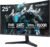 KOORUI 25 Inch Curved Gaming Monitor 240Hz FHD 1080P Computer Monitor, 1500R 1ms MPRT Display, Adaptive Sync, 90% DCI-P3,HDR, Eye Care, Tilt Adjustable, VESA 75x75mm, Black,G2511XC