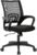 BestOffice | Ergonomic Office Chair | Mid-Back Swivel Desk Chair | Breathable Backrest & Lumbar Support | Adjustable Height | Sponge Seat | Rolling Wheels | Black | for Adults & Women