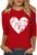 Woffccrd Womens Christmas 3/4 Sleeve Crew Neck T-Shirts Merry and Bright Leopard Christmas Tree Graphic Tee Tops