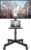 BONTEC Mobile TV Stand with Tilt, Rolling TV Stand on Wheels for 23–60 Inch LED LCD TVs, Portable TV Cart with Adjustable Media Shelf for Living Room, Bedroom, Office, Holds 88 lbs, Max VESA 400x400mm