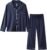 BAMBOO COOL Mens Pajama Set Bamboo Viscose Cotton Soft Lightweight Loungewear Sleepwear Long Sleeve and Pants with Pockets