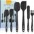 NileHome Silicone Spatula Set, 6 Pieces Food Grade Kitchen Utensils with Silicone Brush Heat Resistant BPA-free Rubber Spatula for Scraping, Baking, Cooking, Mixing
