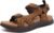 KuaiLu Mens Hiking Sandals With Arch Support Sport Recovery Athletic Walking Sandals For Man Outdoor Summer Casual Thick Cushion Beach Water Fisherman Sandal Size 7-15