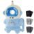 Feidoog Baby Head Protection Backpack with 3 Baby Knee Pads – Soft & Lightweight Head Protection for Walking and Crawling,Blue White Astronauts