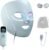 Shark CryoGlow LED Face Mask with Under-Eye Cooling, Anti-Ageing & Blemish Repair, Red & Blue LED, Infrared Light Therapy, USB-C, Remote Control, Storage Bag, Blue Frost, FW312
