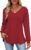 VUTRU Women Long Sleeve Tunic Tops V Neck Casual Loose Fit Blouses Plus Size Fall Shirts for Work or Daily Wear