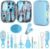 Baby Grooming Kit, Infant Safety Care Set with Hair Brush Comb Nail Clipper Nasal Aspirator,Baby Essentials Kit for Newborn Girls Boys