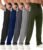 Mens Sweatpants with Zipper Pockets 5 Pack Mens Joggers for Men Open Bottom Mesh Athletic Pants for Workout,Running