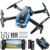 Drone with 1080P Camera – Foldable Remote Control Quadcopter with Gesture Control, 3D Flip, One Key Start, Emergency Stop, 2 Batteries, Easier to use, Toy for Adult Beginners, Black&Blue
