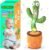 Dancing Talking Cactus Baby Toys 0-6 3-6 6-12 12-18 Months, Toddler Boys Girls Gifts for 2 3 4 5 6 7 8 9 10 Month Old Baby Toy Singing Mimicking Recording Repeating What You Say with 120 English Songs