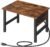 HOOBRO Printer Stand for Desk, Desktop Printer Stand with Charging Station, Small Printer Table with Storage Hook, Under Desk Printer Cart, File Rack for Home Office BF01UPS01