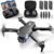 Drones with Camera for Adults,Foldable Drone for Beginners with 3 Batteries 36-Min Flight Time,1080P HD FPV Transmission Drone,Mini RC Quadcopter with Gesture Selfie,One Key Start,Altitude Hold,3D Flips,3 Speed Modes Easier to use,Black