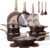 CAROTE 21 PCS Ceramic Cookware Set, Pots and Pans Set Non Stick, Pot and Pan Set with Frying Pan, Induction Ready Cooking Set for Kitchen, PFOS/PFOA/PFAS Free, Brown