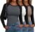 Locoowai 3 Pack Women’s Long Sleeve Shirts Fitted Color Block Baseball Tee Raglan Crew Neck Layering Tops