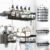 NESOMI Shower Caddy Adhesive Shower Organizer 7-Pack, Rustproof Stainless Steel Bathroom Shelves, Large Capacity No-Drill Rack Storage Accessories with Soap Dish Toothbrush Holder &24 Hooks Home Decor