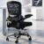 TRALT Office Chair – Ergonomic Desk Chair with Adjustable Lumbar Support, Mesh Computer Chair, Executive Chairs for Home Office Comfortable Lumbar Support (Black)