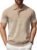 COOFANDY Men’s Short Sleeve Polo Shirts Vintage Knitted Shirt Casual Button Down Golf Shirts